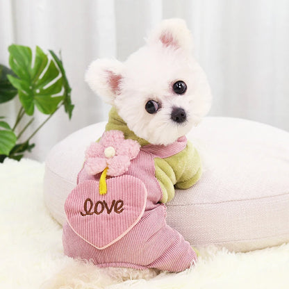 Cute Flower Power Dog Coat