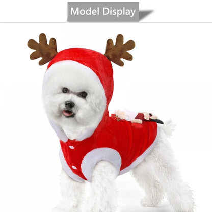 Christmas Cartoon Dog Jacket – Warm Thick Winter Costume for Small Dogs and Puppies