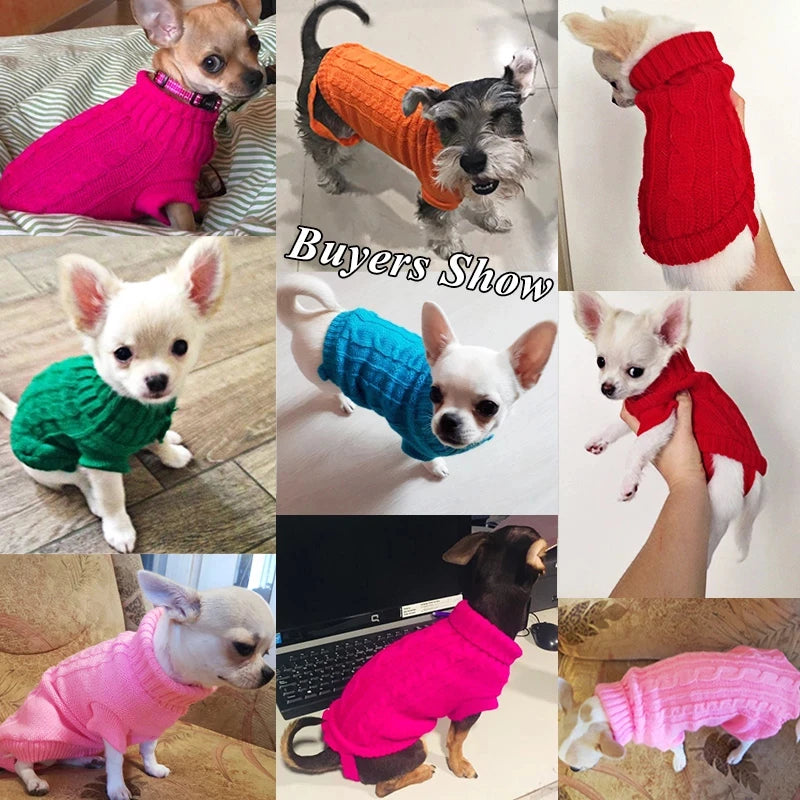 Warm Pet Sweater Coat