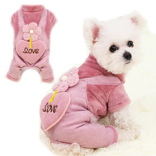 Cute Flower Power Dog Coat