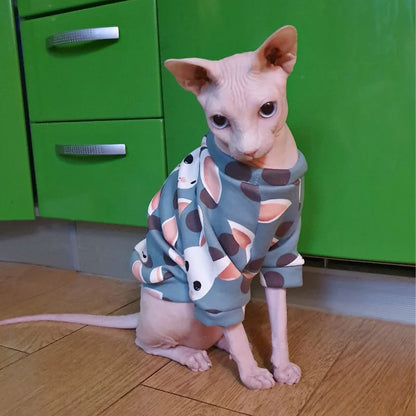 Cute Printed Fleece Pullover for Pet