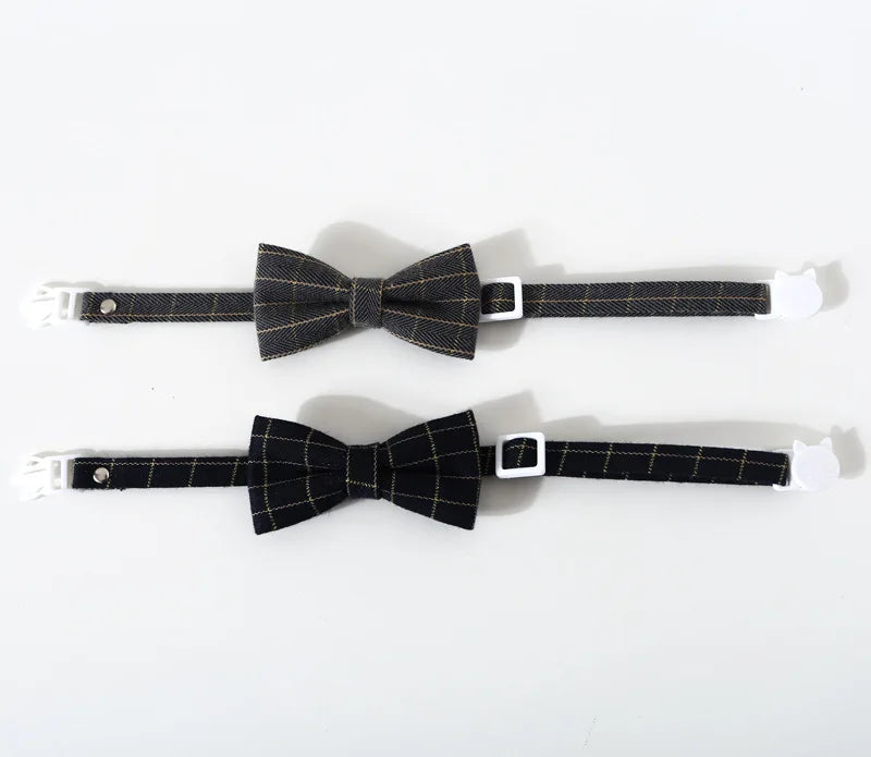 Adjustable Breakaway Cat Collar with Bow Tie & Bell