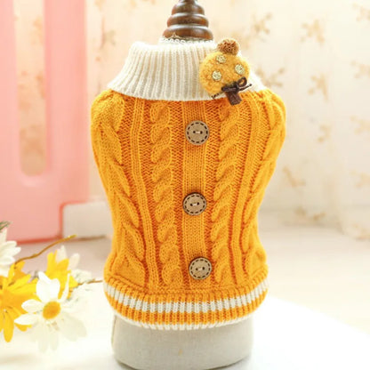 Cozy Crochet Jacket for Small Dogs