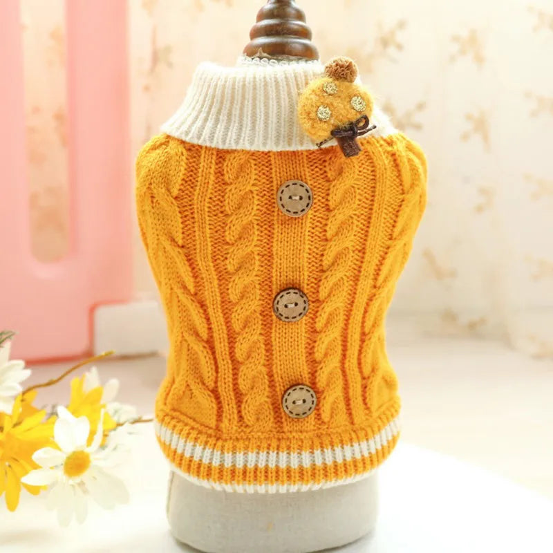 Warm Crochet Dog Sweater