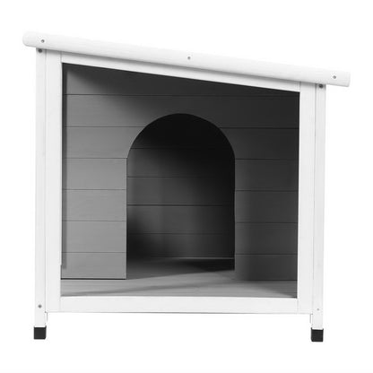 Grey Wooden Dog Kennel