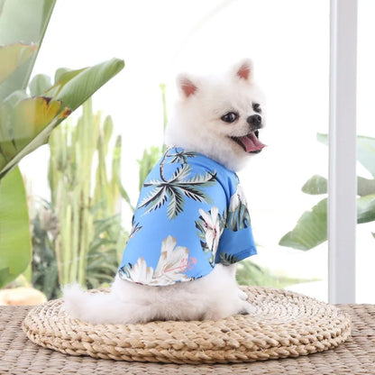 Hawaiian Pineapple Shirt: Beachwear for Small & Medium Dogs