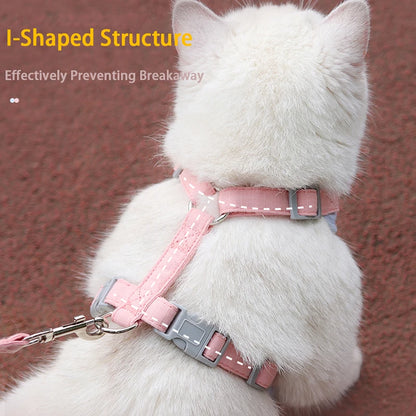 Adjustable Chest Strap Harness & Leash for Small Pets