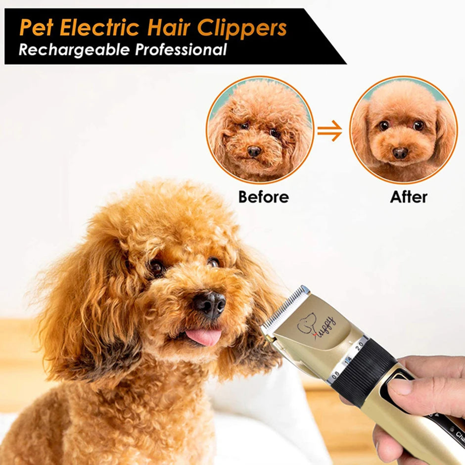 Professional Cordless Dog Clipper: Grooming Kit for Pets