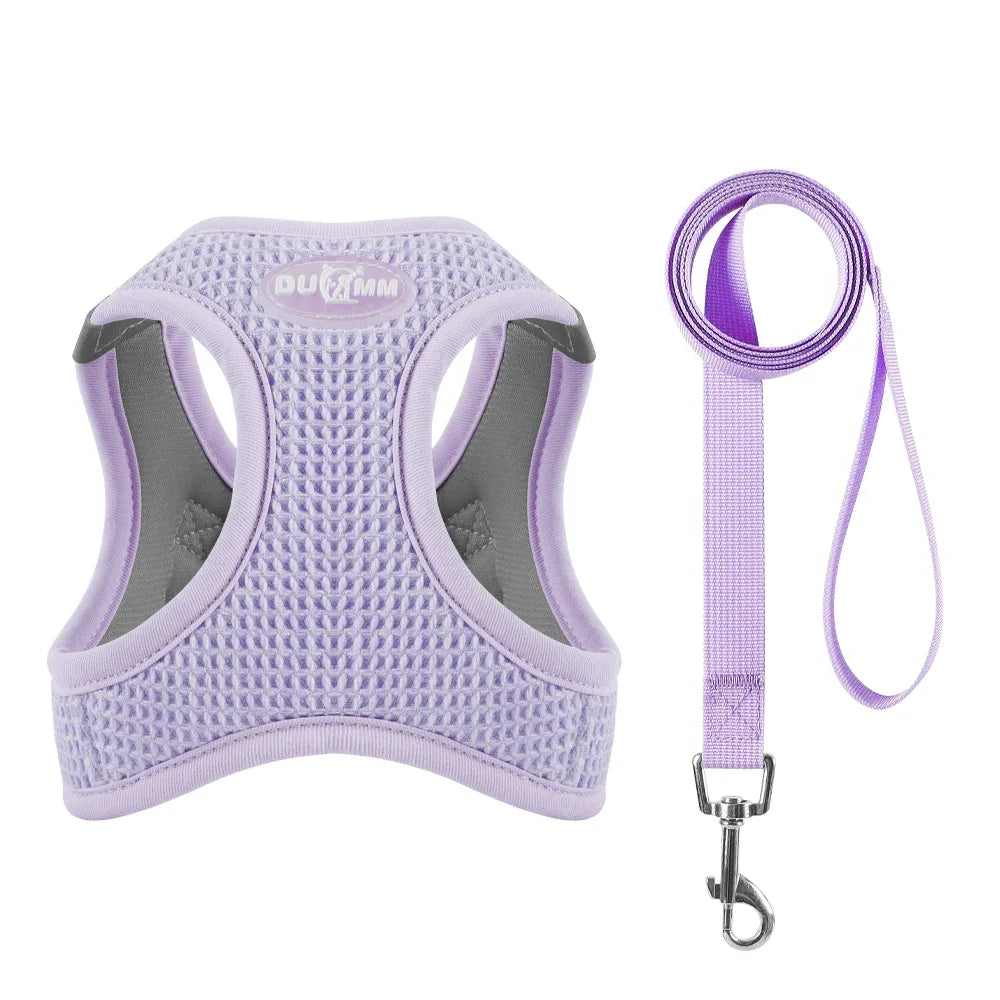 Escape-Proof Puppy Harness Vest with Reflective Leash Set