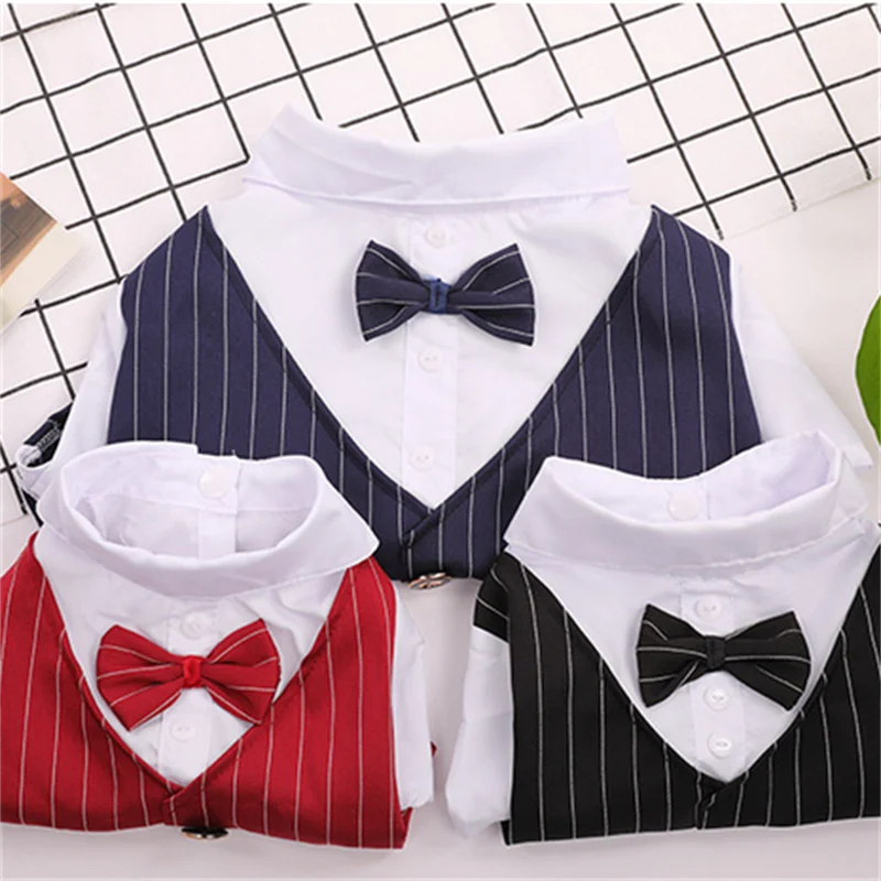 Pet Tuxedo Suit: Bow Tie Coat for Dogs & Cats