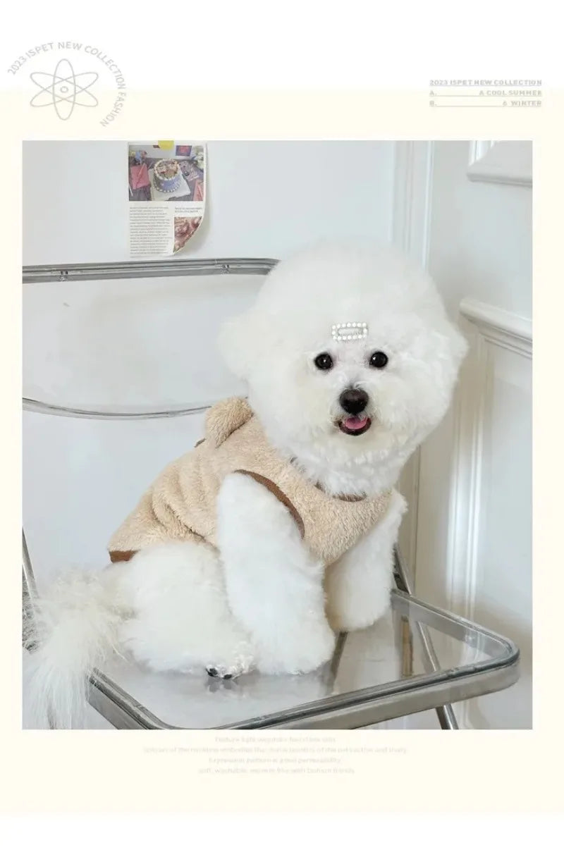 Plush Bear Sweater – Warm Winter Coat for Dogs