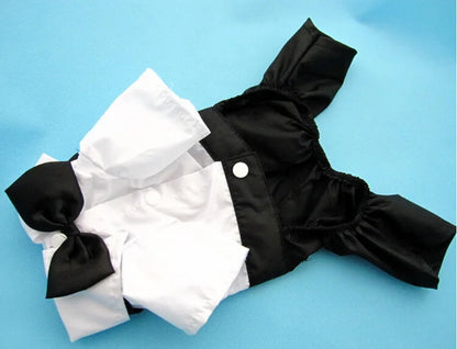 Pet Tuxedo Suit: Bow Tie Coat for Dogs & Cats