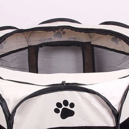 Portable Foldable Pet Tent: Octagonal Shelter for Dogs & Cats