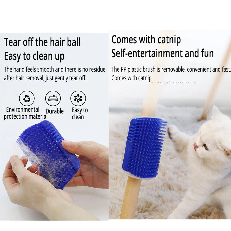 Self-Grooming Pet Brush Corner