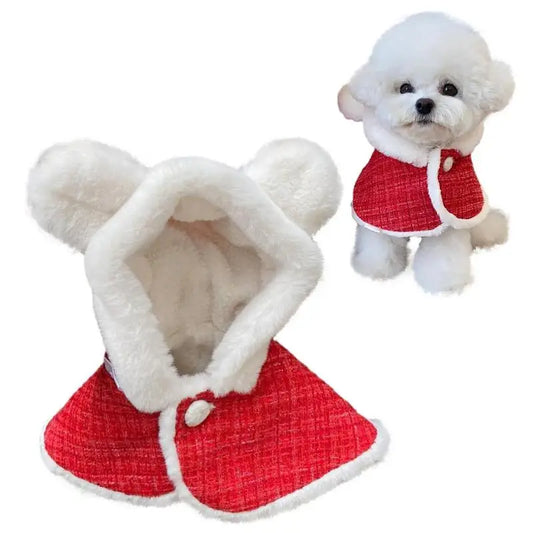 Santa Claus Pet Costume – Christmas Cloak for Dogs and Cats