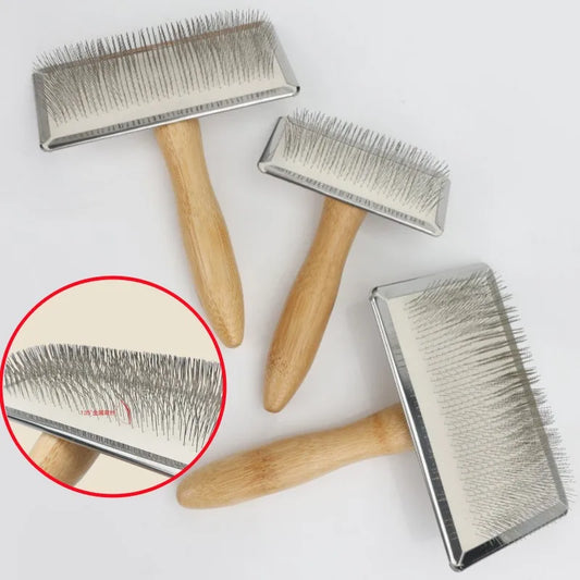 Solid Wood Dog Comb & Cat Grooming Brush