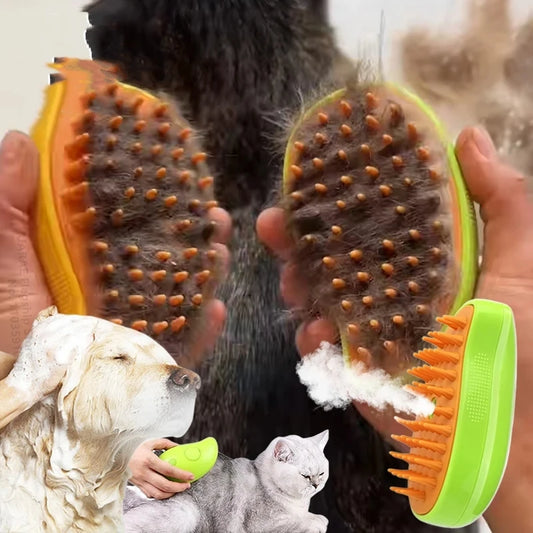 3-in-1 Electric Pet Grooming Brush: Cleaning & Massage Tool for Dogs & Cats