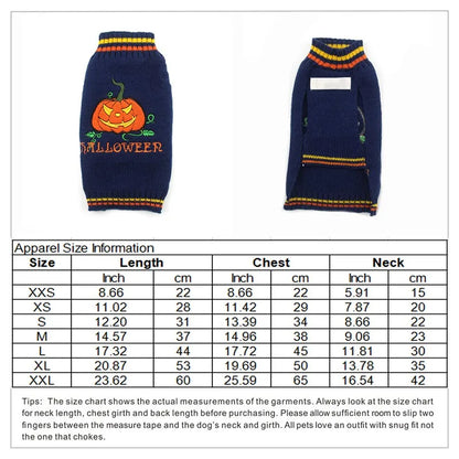 Halloween Pet Sweater: Cozy Costumes for Dogs & Cats