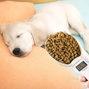 Digital Pet Food Scoop: Electronic Measuring Cup with LED Display