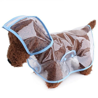 Transparent Waterproof Dog Raincoat