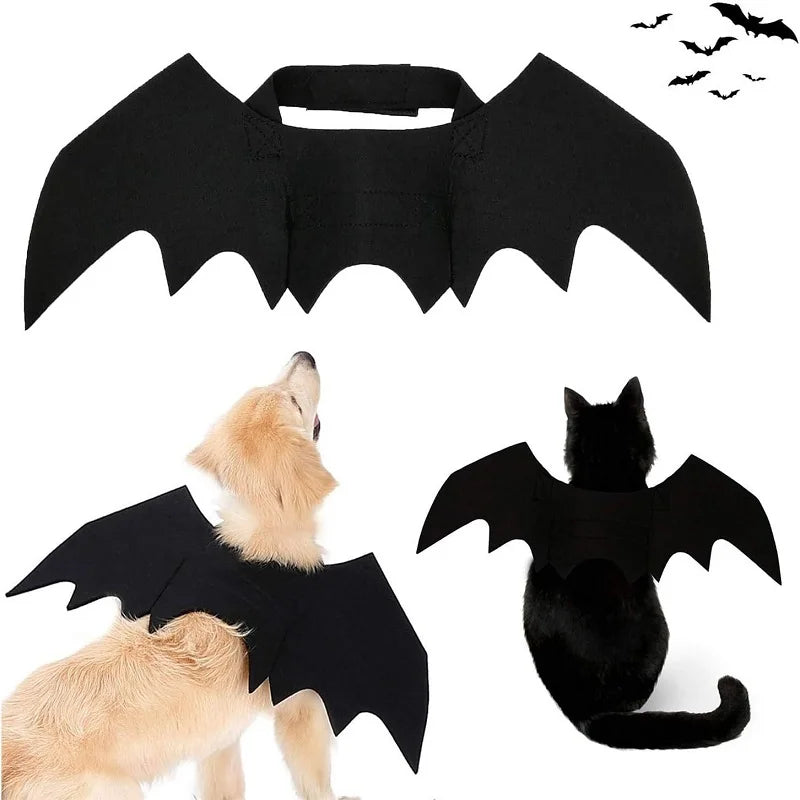 Bat Wings Cat Costume – Funny Pet Cosplay for Cats & Dogs, Perfect for Halloween & Christmas