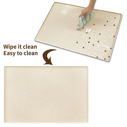 Waterproof Pet Placemat: Silicone Feeding Mat for Dogs & Cats