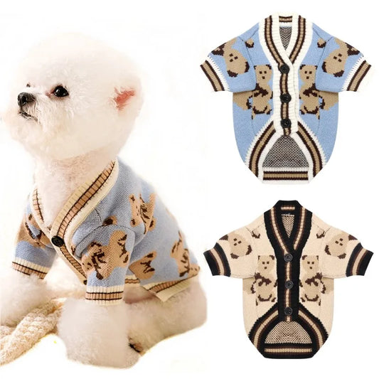 Printed Cardigan for Dogs and Cats