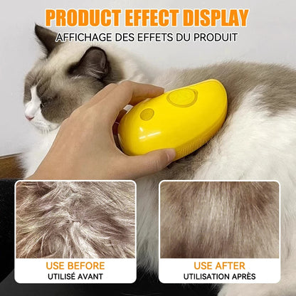 3-in-1 Electric Pet Grooming Brush: Cleaning & Massage Tool for Dogs & Cats