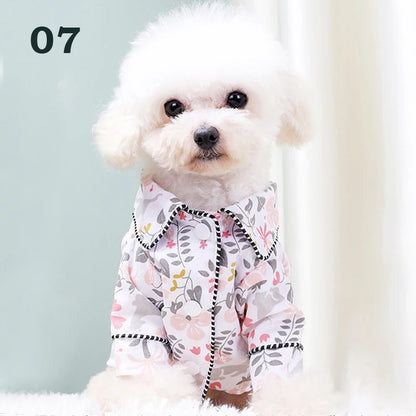 Winter Dog Pajamas – Cozy Jumpsuit for Small Dogs and Cats