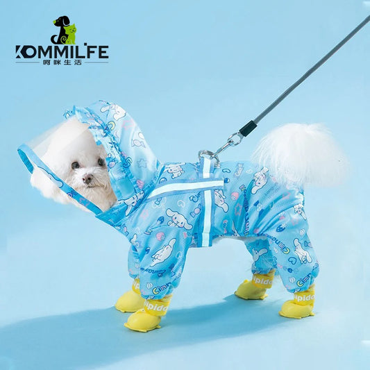 Waterproof Reflective Dog Raincoat for Cat Dog