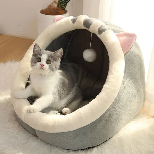 Cartoon Cozy Cat Bed