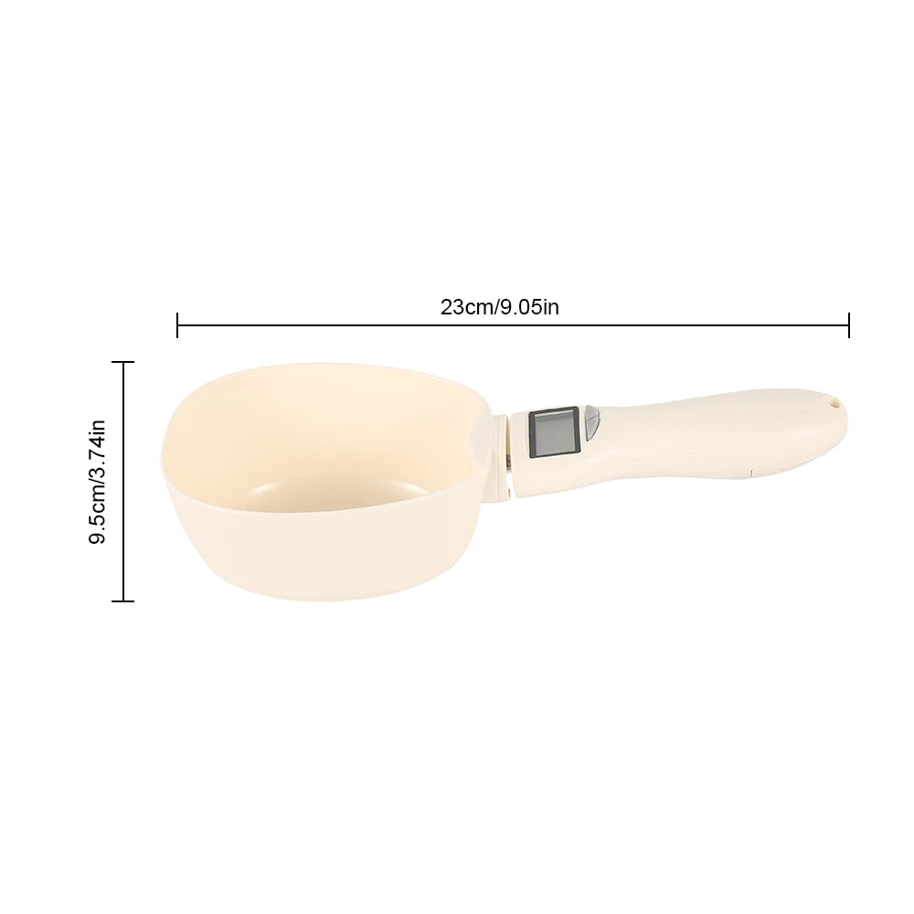 Digital Pet Food Scoop: Electronic Measuring Cup with LED Display