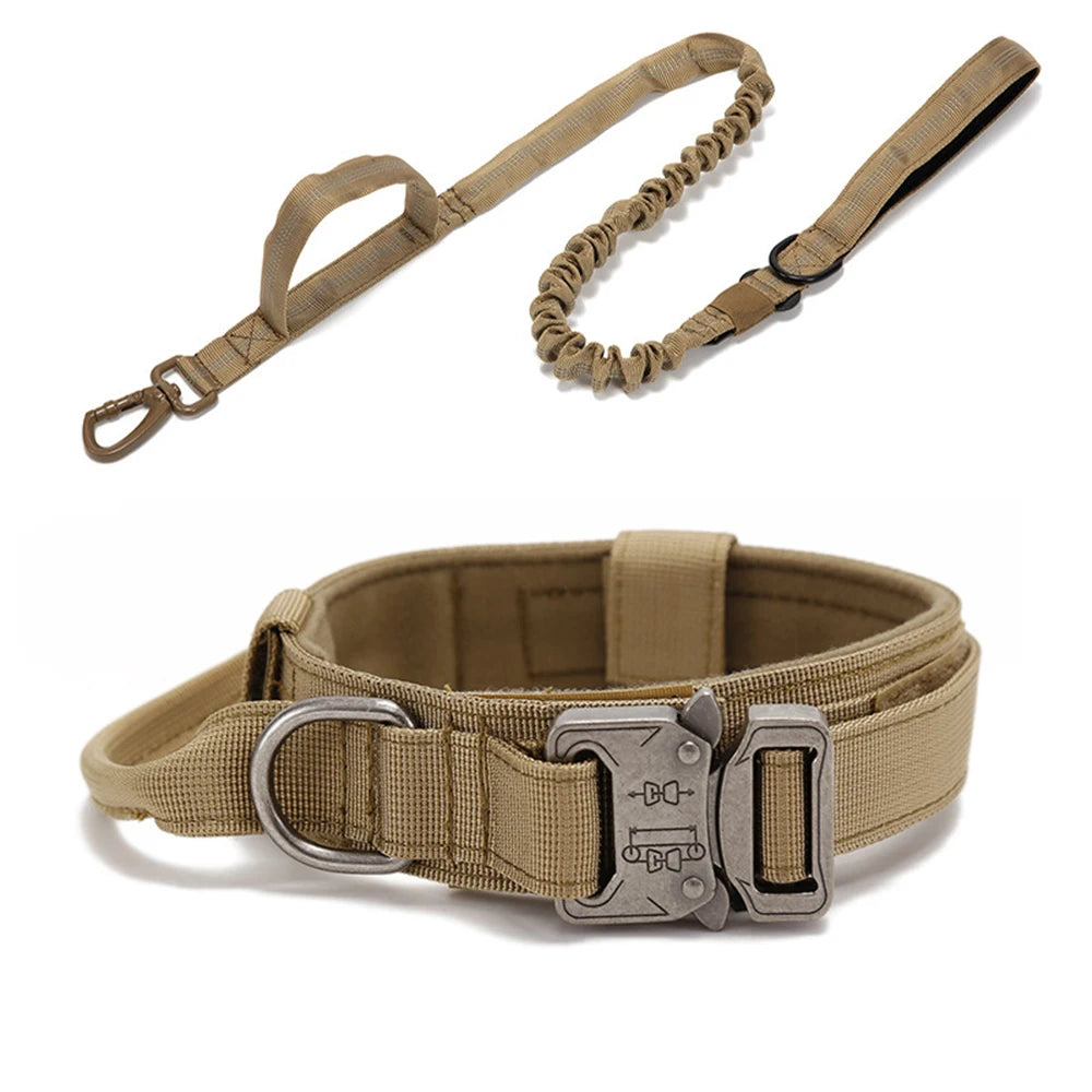 Durable Reflective Large Dog Collar & Leash Set