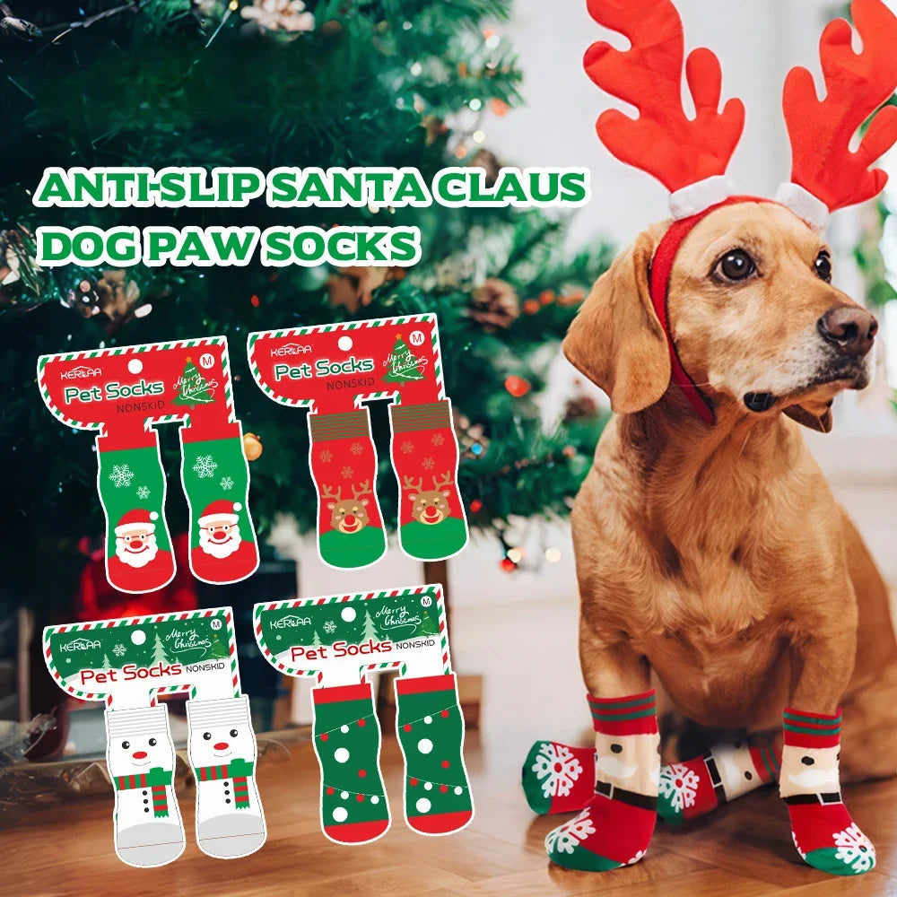 Non-Slip Holiday Socks for Pets