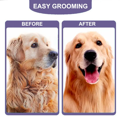 Pro Grooming Brush for Pets: Tangle & Shedding Control