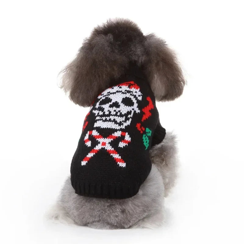 Christmas Elk Dog Sweater – Autumn Hoodie for Pets