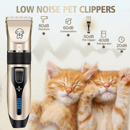 Professional Cordless Dog Clipper: Grooming Kit for Pets