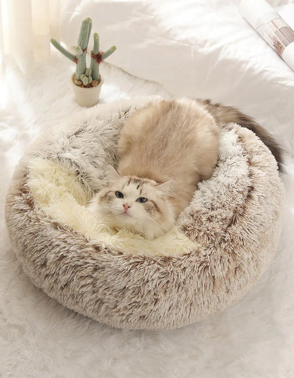 Snuggly Plush Cat Nest