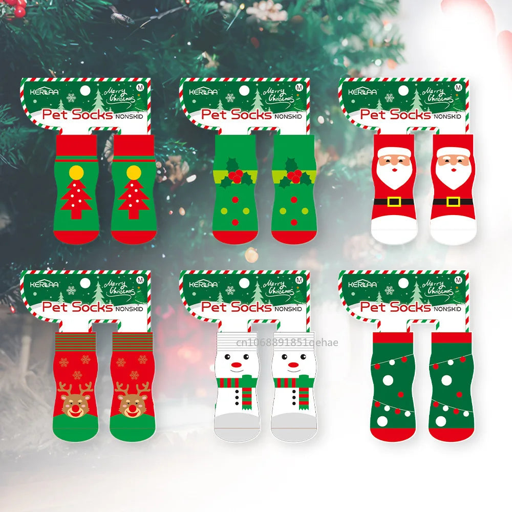 Non-Slip Holiday Socks for Pets