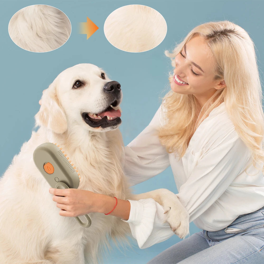 3-in-1 Electric Pet Grooming Brush