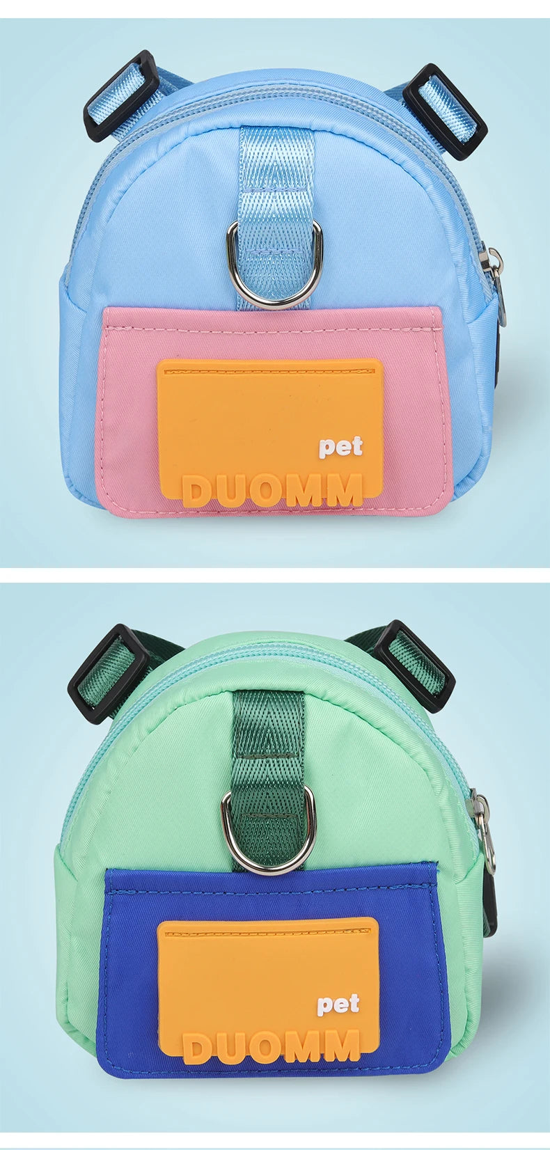 Portable Pet Backpack with Harness & Treat Pouch