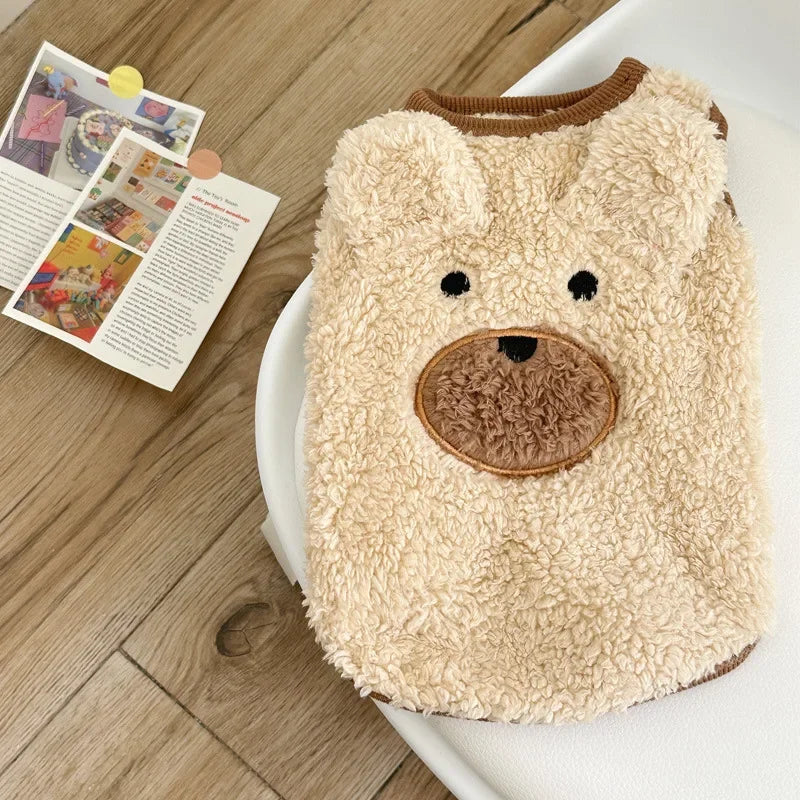 Plush Bear Sweater – Warm Winter Coat for Dogs