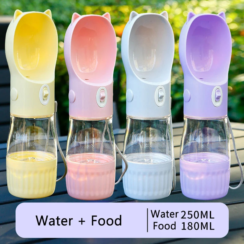 Portable Dog Water Bottle & Feeder