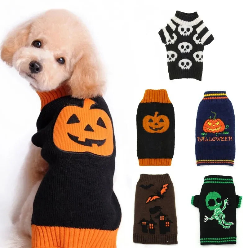 Halloween Pet Sweater: Cozy Costumes for Dogs & Cats