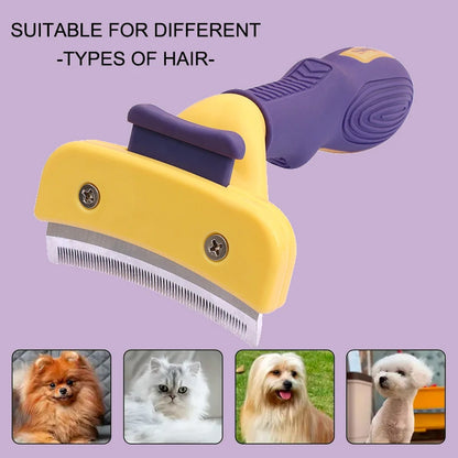 Pro Grooming Brush for Pets: Tangle & Shedding Control