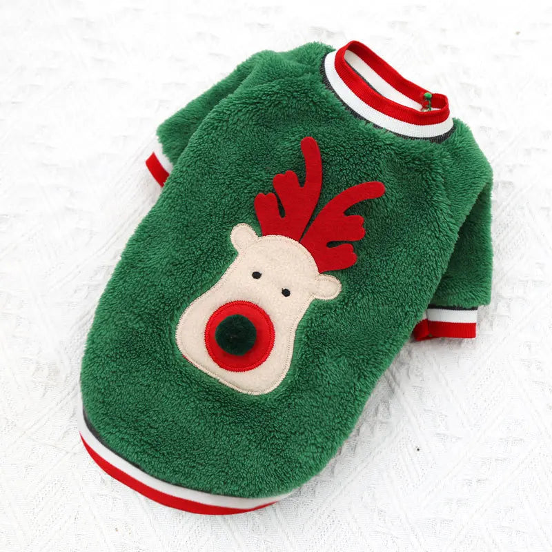 Christmas Fleece Sweater for Small Dogs