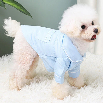 Winter Dog Pajamas – Cozy Jumpsuit for Small Dogs and Cats