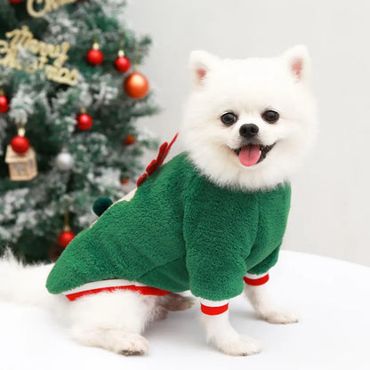 Christmas Fleece Sweater for Small Dogs