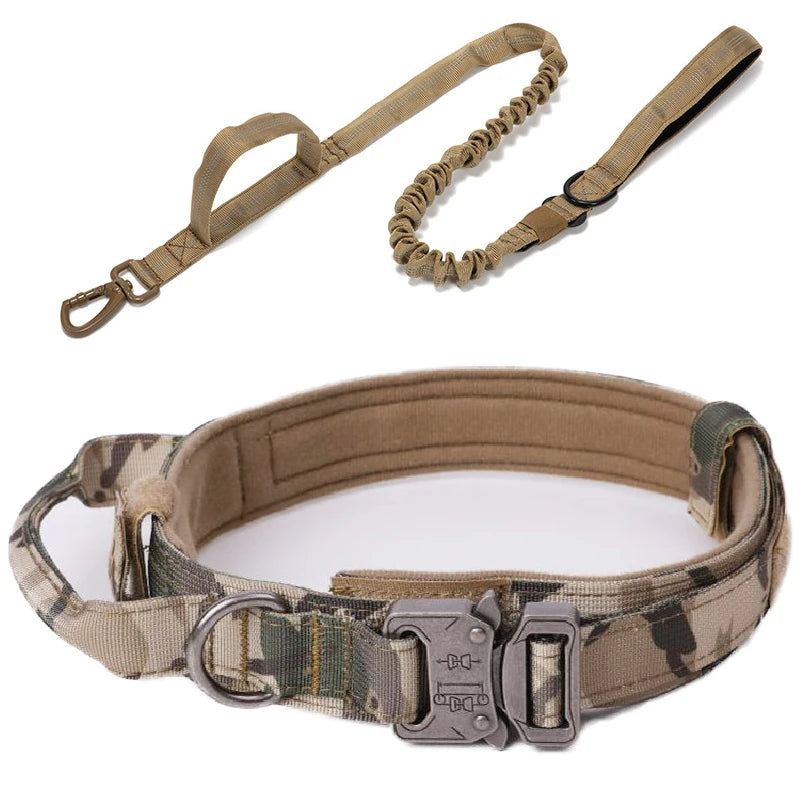 Durable Reflective Large Dog Collar & Leash Set