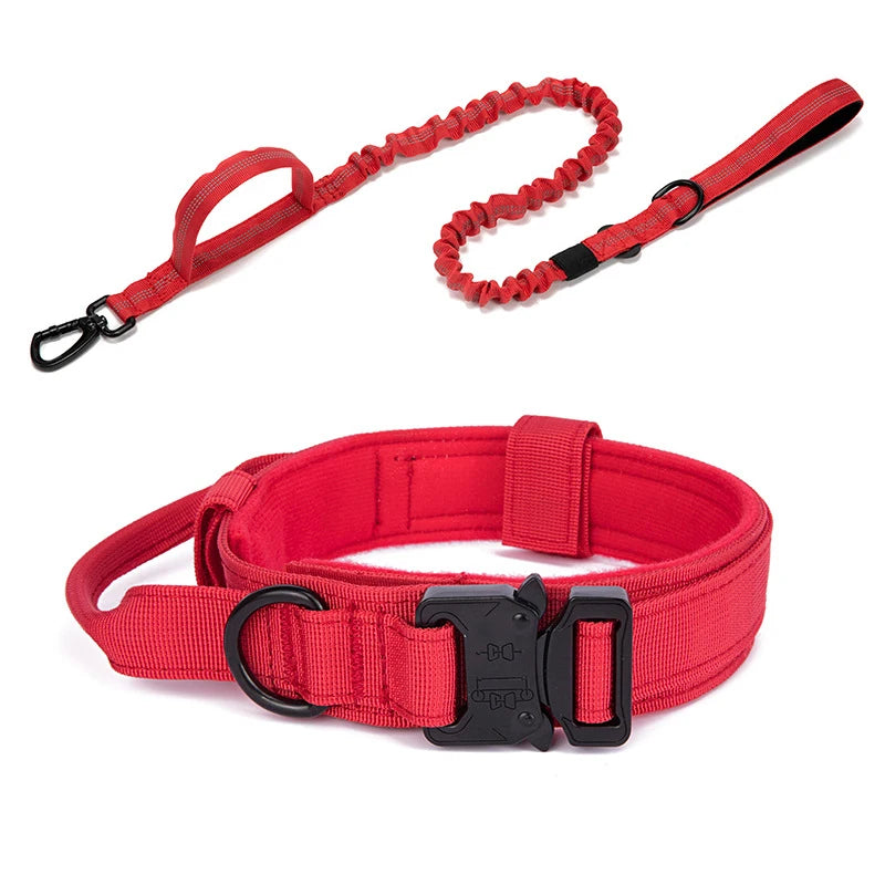 Durable Reflective Large Dog Collar & Leash Set